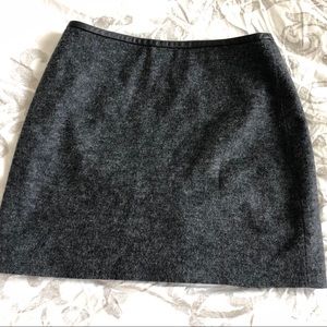 Madewell grey wool mini skirt